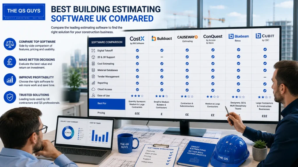 Comparison of the best building estimating software UK solutions