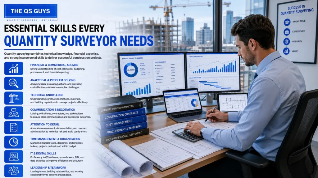 Essential skills required for a successful quantity surveying career