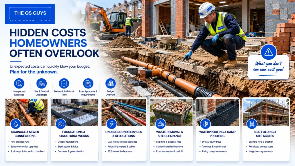 Hidden costs that can increase a house extension budget