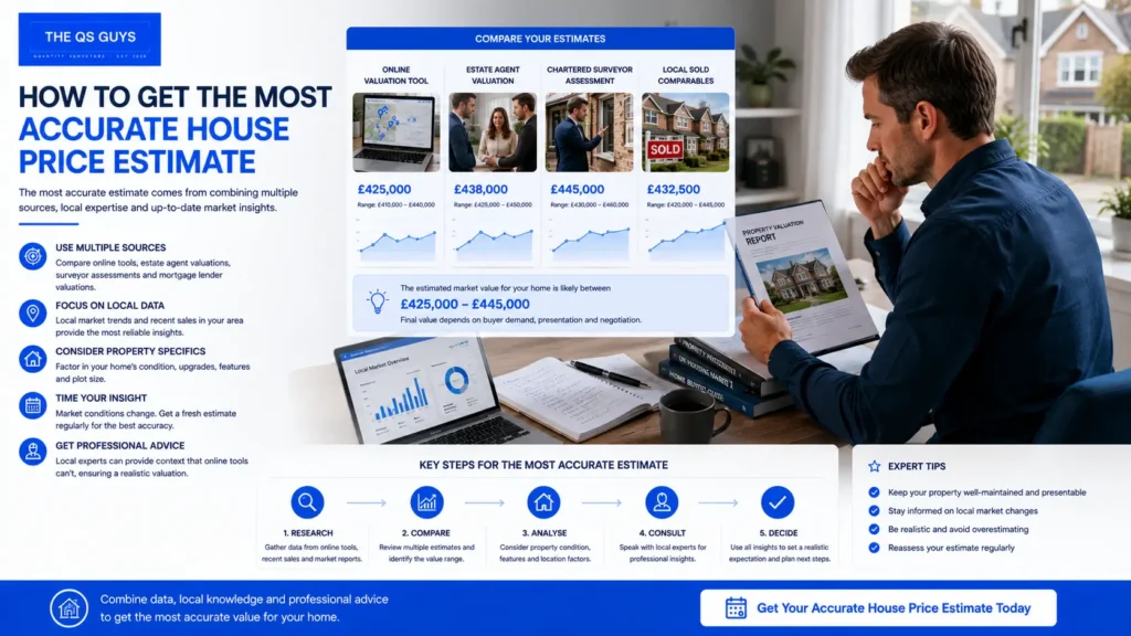 How to get the most accurate house price estimate.