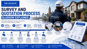 Survey and Quotation Process Glasgow Explained featuring property survey, cost estimation, and professional quotation services.