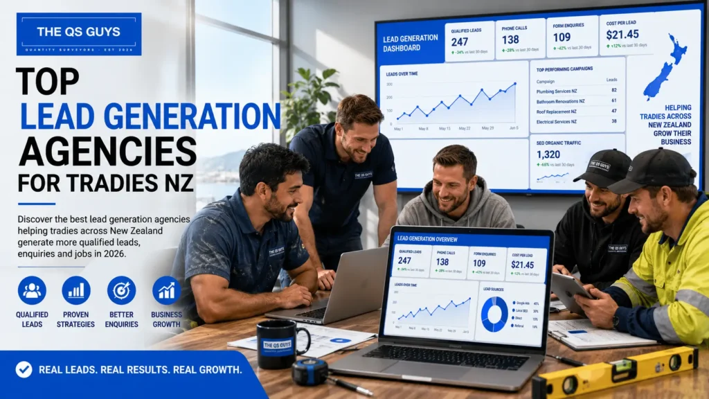 Top lead generation agencies for tradies NZ helping contractors generate qualified leads