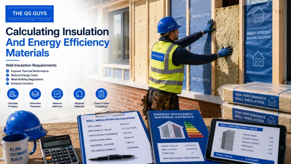 Wall insulation requirements for energy-efficient home construction.